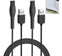 BAAQII Lot de 2 câbles USB de recharge 5 V pour rasoir Philips S1112 1113 S5831 5832 PQ888 RQ889