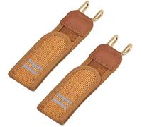 BAAQII Lot de 2 ceintures élastiques avec crochet en métal sans boucle, unisexe, sans boucle, réglable, sangle de taille invisible pour homme et femme, marron, 5.9*1.5 in