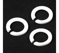 BAAQII Lot de 3 bagues d'adaptation pour abat-jour E27 vers E14 en plastique blanc rond réducteur d'abat-jour diamètre 28 mm diamètre extérieur 45 mm épaisseur 3 mm + 3 adaptateurs