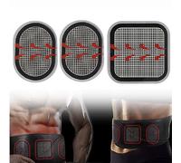 BAAQII Lot de 3 coussinets en gel de rechange, 1 lot de coussinets d'électrodes pour ceinture abdominale Slendertone, coussinets adhésifs en gel, compatibles avec ceinture ABS