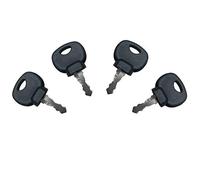 BAAQII Lot de 4 clés de contact 14607 compatibles avec tracteurs JCB, BOBCAT, BOMAG, MANITOU et équipements de construction
