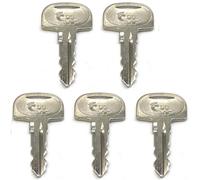 BAAQII Lot de 5 clés d'allumage de rechange 601 pour mini pelleteuse Sany Broderson Crane Bluebird School Bus Heavy Equipment