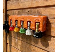 BAAQII Lot de 5 embouts de buse de nettoyeur haute pression avec support de buse 6,35 mm à connexion rapide 4000 PSI (A)