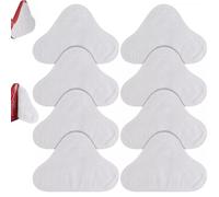 BAAQII Lot de 8 serpillères de rechange compatibles avec H2O H20 Steam Mop X5 - Lavables et réutilisables en microfibre pour les modèles H2O X5 H20
