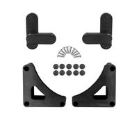 BAAQII RV Supplies Planche de table complète avec boucle pour remorque Support de table d'extérieur pliable Panneau d'armoire Verrouillage rotatif Organiseur d'intérieur pour camping-car, Noir ,