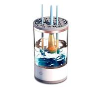 BAARITA Machine de nettoyage automatique de pinceaux de maquillage avec câble USB, nettoyeur de brosse cosmétique électrique rotatif pour toutes les tailles de pinceaux de maquillage pour femmes