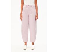 BAARLY HIGH WAIST BARREL JEAN | 100 % coton recyclé non stretch - rose (31-32)