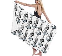 BAAROO Serviette de plage Little Alice au pays des merveilles - Serviette de bain imprimée mignonne et exquise - Serviette imprimée pour le sport, les voyages, le yoga, la natation - 3 130 cm x 80 cm