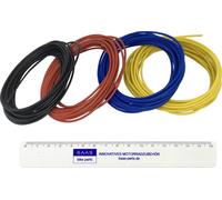 BAAS KR2-MIX Fil de câblage noir, rouge, bleu, jaune 1 set