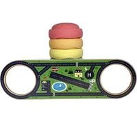BaaVi Jeu d'équilibre avec pont en bois et route autocollante