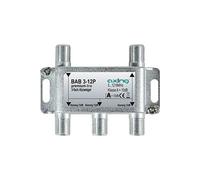 bab dérivateur 3?12p 3 directions 12 db la télévision par câble catv multimédia dvb t2 classe a + 10 db, 5?1218 mhz métal