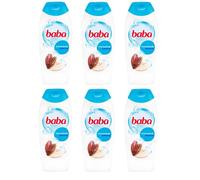 BABA Lot de 6 flacons de gel douche au beurre de coco original hongrois 6 x 400 ml - (Lot de 6) Gel douche BABA Beurre de cacao original hongrois 6 x 400 ml
