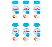 BABA Lot de 6 gels douche au beurre de karité et à la fleur d'orange Hungarian 6 x 400 ml - (Lot de 6) Gel douche BABA beurre de karité et parfum fleur d'oranger original hongrois 6 x 400 ml