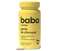 Baba Nutrition Perte de Cheveux Complément Alimentaire 60 Gélules