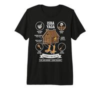 Baba Yaga Cabane Folklore Mythologie Slave T-Shirt Haut de Gamme