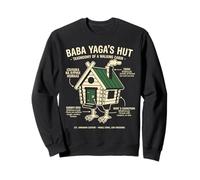 Baba Yaga Cabane Folklore Slave Mythologie Fan Sweatshirt