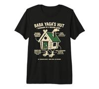 Baba Yaga Cabane Folklore Slave Mythologie Fan T-Shirt Haut de Gamme