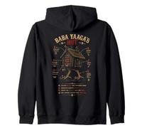 Baba Yaga Cabane Folklore Slave Sorcière Sweat à Capuche