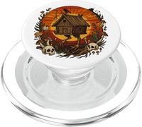Baba Yaga Cabane Mythologie Slave Sorcière Sombre PopSockets PopGrip pour MagSafe