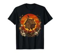 Baba Yaga Cabane Mythologie Slave Sorcière Sombre T-Shirt