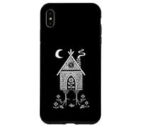 Baba Yaga Hutte Folklore Slave Jambes Poulet Coque pour iPhone XS Max