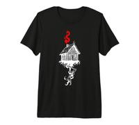 Baba Yaga Isba Pattes Poule Mythologie Slave Art T-Shirt Haut de Gamme