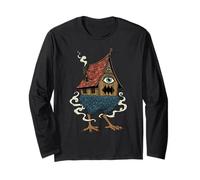 Baba Yaga Sorcière Cabane Pattes de Poule Folklore Slave Manche Longue
