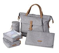 BabaBing! Erin Sac à langer et sac à dos Gris chiné