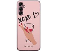 BABACO ERT Group Coque de téléphone Portable pour Samsung A14 4G/5G Original et sous Licence Officielle Motif XOXO 001 Parfaitement adapté à la Forme du téléphone Portable, Coque en TPU