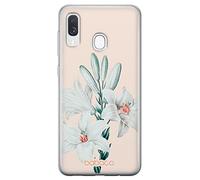 BABACO ERT Group Coque de téléphone Portable pour Samsung A40 Original et sous Licence Officielle Motif Flowers 039 Parfaitement adapté à la Forme du téléphone Portable, Coque en TPU