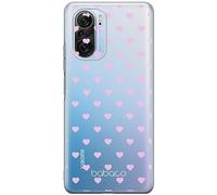 BABACO ERT Group Coque de téléphone Portable pour Xiaomi MI 11i/ REDMI K40/K40 Pro/POCO F3/ F3 Pro Original et sous Licence Officielle Motif Hearts 001, partiel imprimé