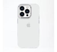 BABACO Ultra Hybrid Clear Phone Case avec Silver Cadre en métal pour Iphone 12/12 Pro