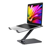 Babacom Support Ordinateur Portable, Support PC Portable Réglable en Antidérapant Aluminium Ventilé, Ergonomique Pliable Compatible avec MacBook Air, Pro, Autre Laptops Tablettes 10” - 16”