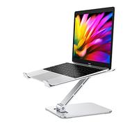 Babacom Support Ordinateur Portable, Support PC Portable Réglable en Antidérapant Aluminium Ventilé, Ergonomique Pliable Compatible avec MacBook Air, Pro, Autre Laptops Tablettes 10” - 16”