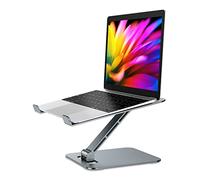 Babacom Support Ordinateur Portable, Support PC Portable Réglable en Antidérapant Aluminium Ventilé, Ergonomique Pliable Compatible avec MacBook Air, Pro, Autre Laptops Tablettes 10” - 16”