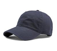 BABAHU Men and Women Baseball Cap Plain Blank Adjustable Classic Baseball Hat Cap 100% Cotton Golf Dad Hat (FR/ES, Alpha/Lettres, Taille Unique, A-Navy)