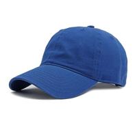 BABAHU Men and Women Baseball Cap Plain Blank Adjustable Classic Baseball Hat Cap 100% Cotton Golf Dad Hat (FR/ES, Alpha/Lettres, Taille Unique, A-Royal Blue)