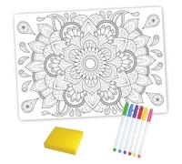 BABALI Coloriage Magique Mandala Silicone effaçable