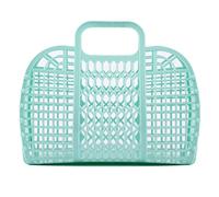 BABANA Sacs en plastique Jelly Panier Cadeau Réutilisable | Sac de plage, de mariée, panier de Pâques - (Menthe)