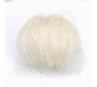 BABANI 500pcs Plumes Loisirs Creatifs 7-12cm Plumes Blanches Plume Decoration Plumes Colorées (Beige)