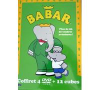 Coffret Babar 4 Dvd + 12 Cubes En Carton - Dvd