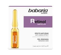 Babaria - Ampoules Visage au Rétinol Effet Flash Anti-âge 5 Ampoules de 2 ml