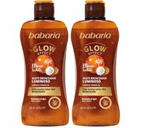 Babaria - Autobronzant Corporel | Bronzant Corps | Accélérateur de Bronzage | Renforce et Maintient le bronzage | Huile Corporelle | Hydratant | Végétalien | 100 ml (Lot de 2)