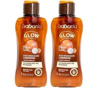 Babaria - Autobronzant Corporel Format Voyage | Bronzant Corps | Accélérateur de Bronzage | Renforce et Maintient le bronzage | Huile Corporelle | Hydratant | Végétalien | 100 ml (Lot de 2)