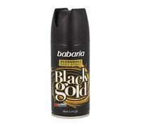 Babaria déodorant en spray pour le corps or noir pour hommes 200ml