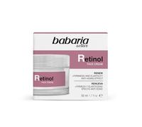 Babaria Crème Anti-rides Visage, Cou et Décolleté – Rétinol & Acide Hyaluronique – Végane – 50 ml