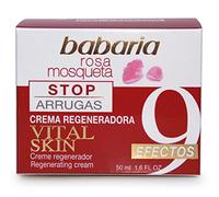 Babaria - Crème Visage Hydratante et Régénérante Vital Skin | Anti-rides | 9 Effets sur la Peau | Élasticité et Fermeté | Rose Musquée | Végane | 50 ml