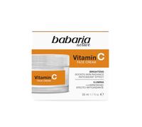 Babaria Crème Visage Vitamine C | Illuminatrice Anti-taches | 50ml | Crème visage illuminatrice à la Vitamine C, unifie le teint et réduit les taches