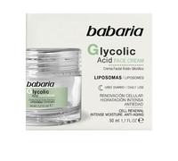 Babaria - Crème faciale anti-agence et régénérante, avec de l'acide glycolique, du grand-grandolole, des racines de gingembre, des stérols et de la vitamine E, végétalien - 50 ml