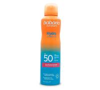 Babaria Hydra Brume Solaire 50 Corps Exosomes Aloe Vera Résistant Eau | Application 360°, hydratation profonde. Invisible, absorption rapide, pour peaux sensibles.